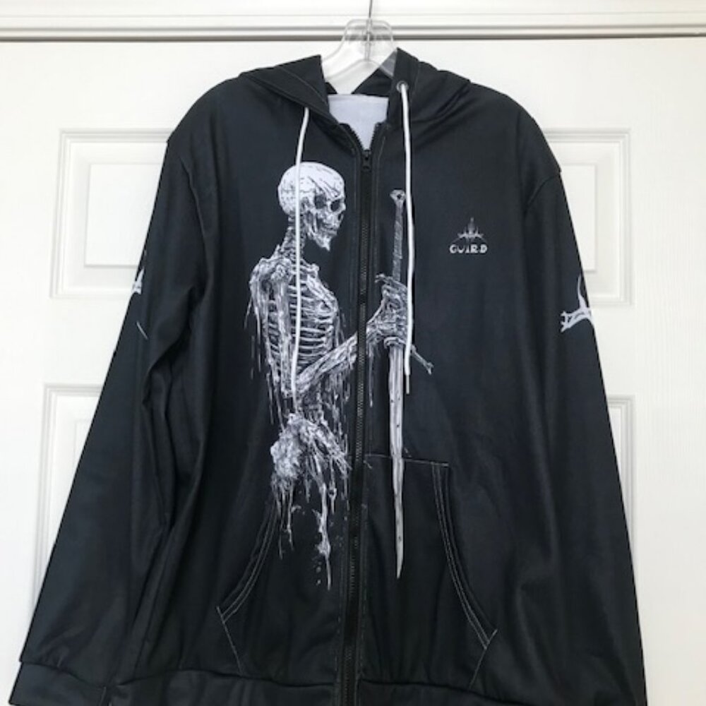 Skeleton Hoodie Size L-Long (NWOT) ☠🧥
